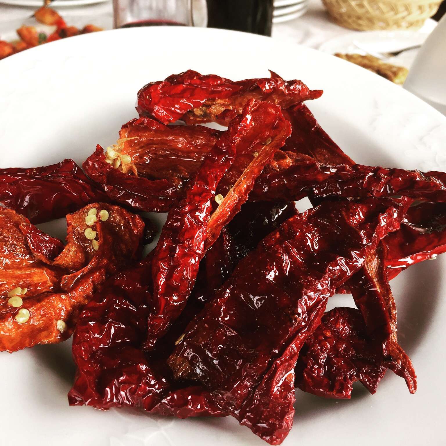 Fried Red Peppers