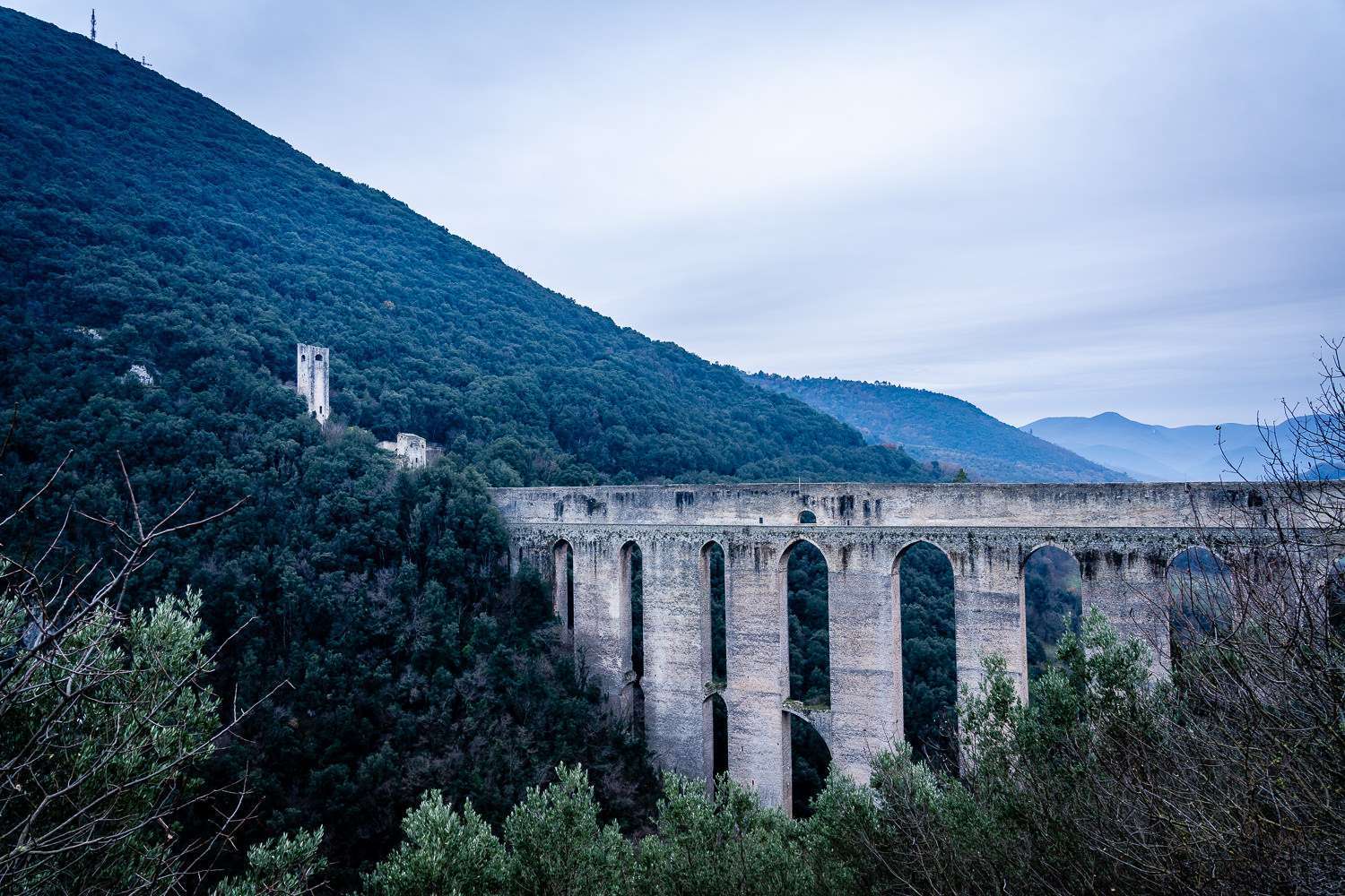 Ponte delle Torri in Spoleto Italy