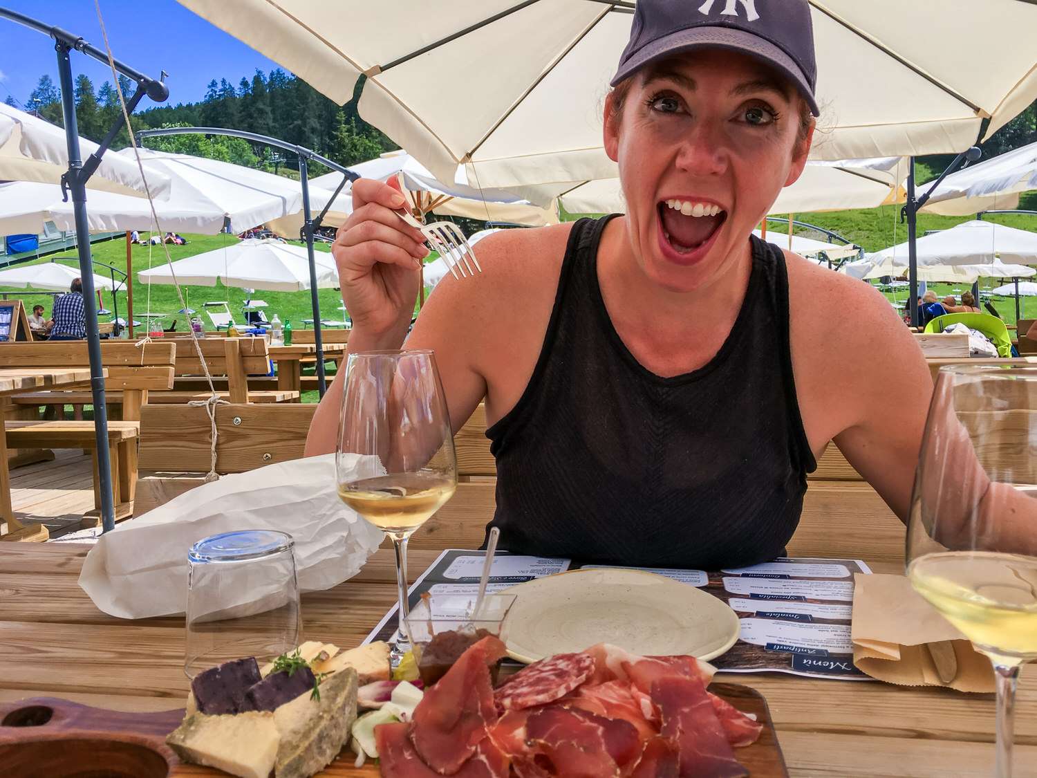 Charcuterie & Cheese plater in the Italian Alps