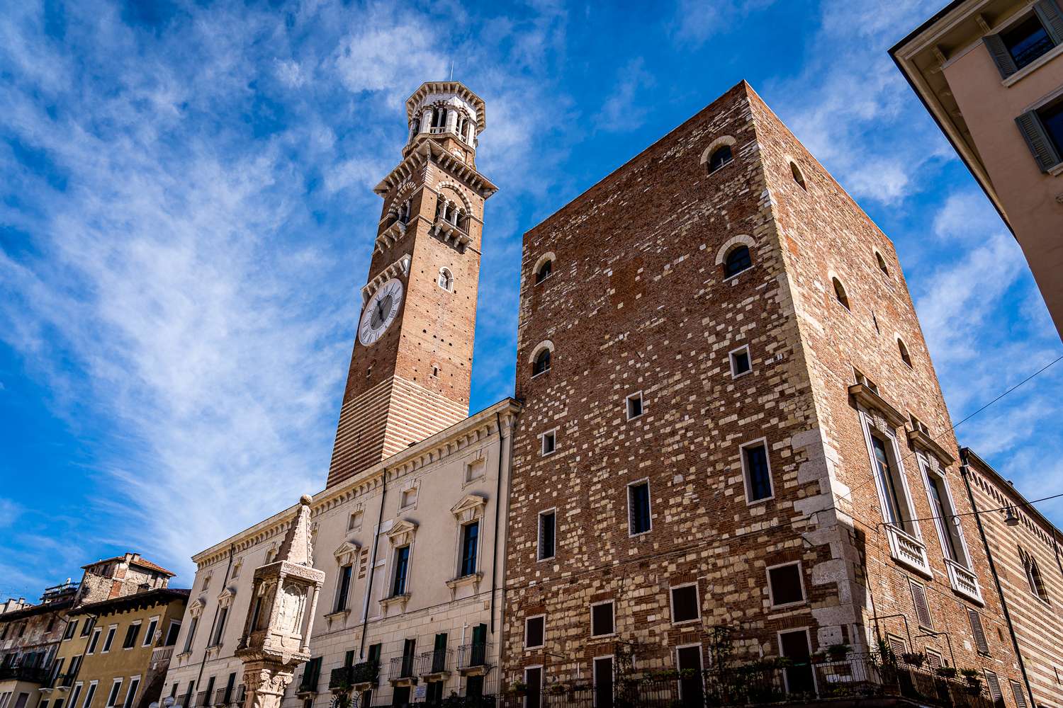 Palace Cansignorio Tower in Verona, Italy