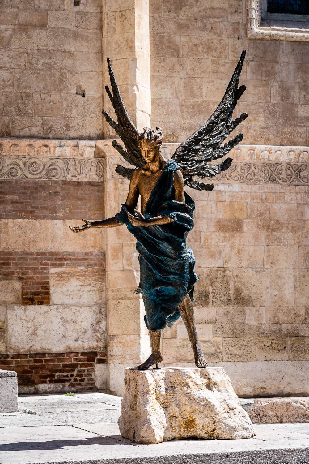 Angel Statues Outside the Verona Cathedral