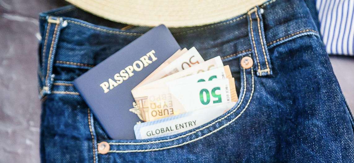 Passport & Euros in Pocket