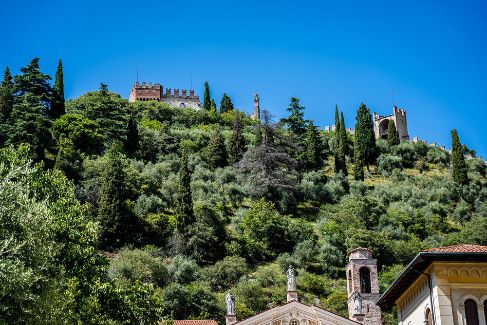 View of the hillside near Marostica in Veneto, Italy