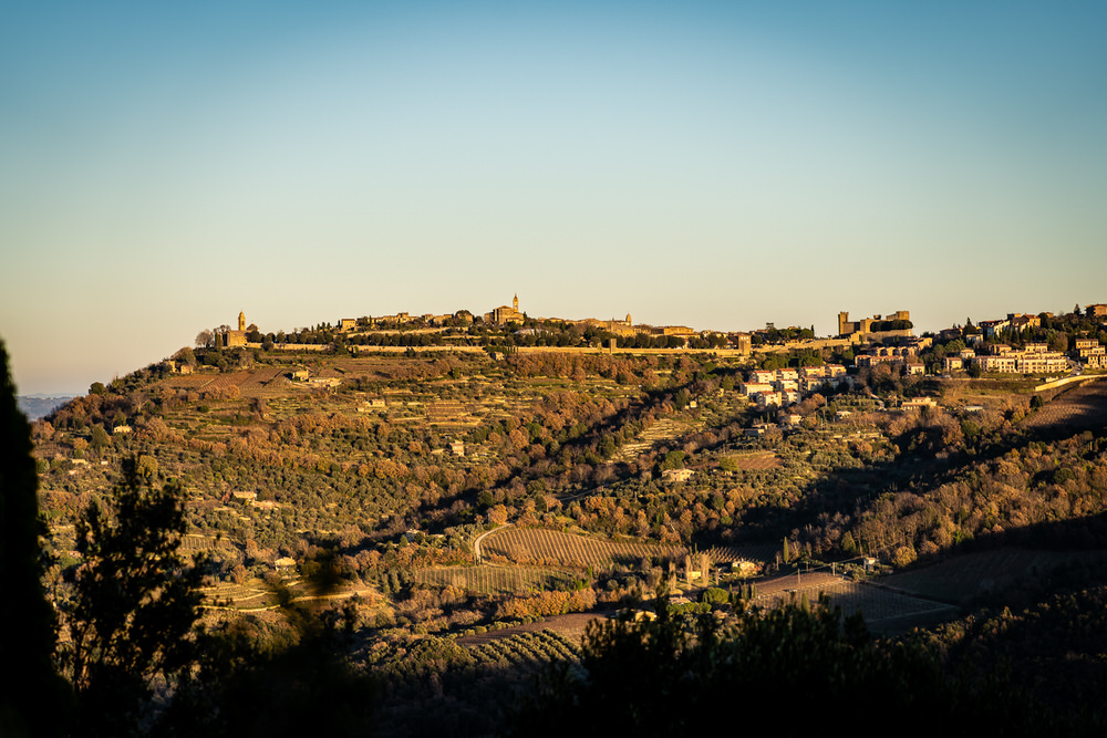 Montalcino, Italy and the surround countryside
