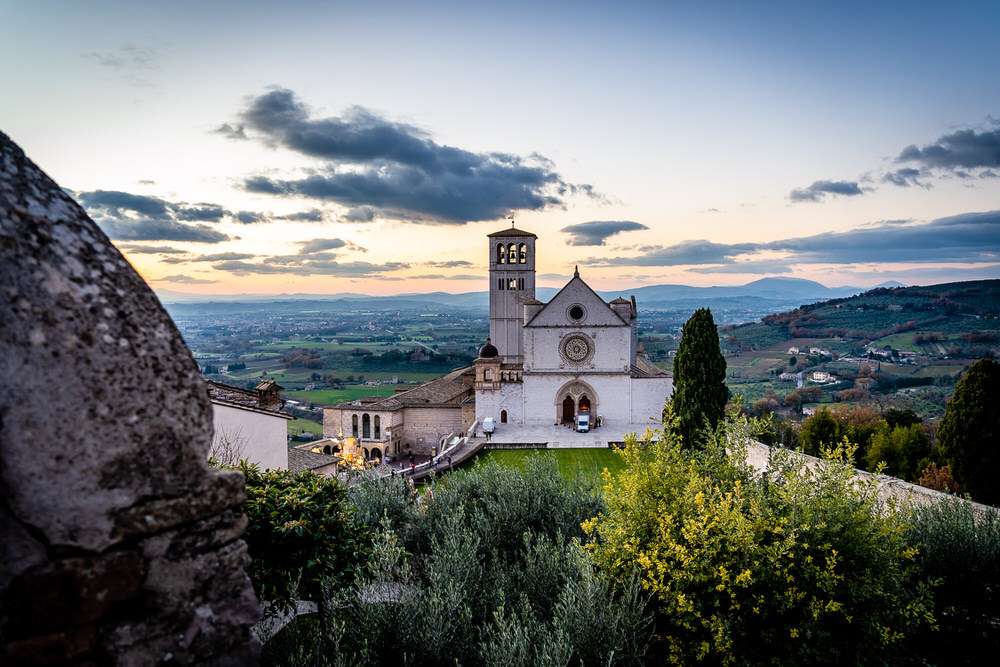 Basilica of St. Francis of Assisi in Italy