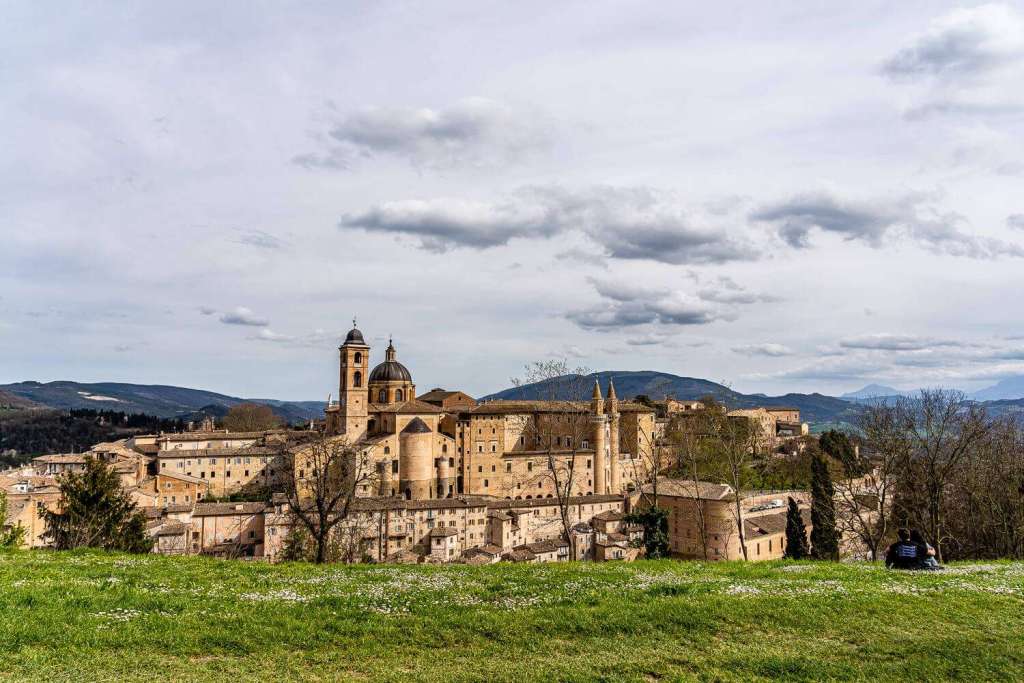 University town of Urbino in Le Marche, Italy