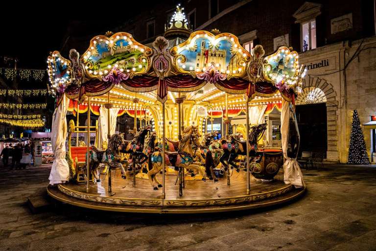 pictures of Perugia, Italy Carousel on Corso Vannucci